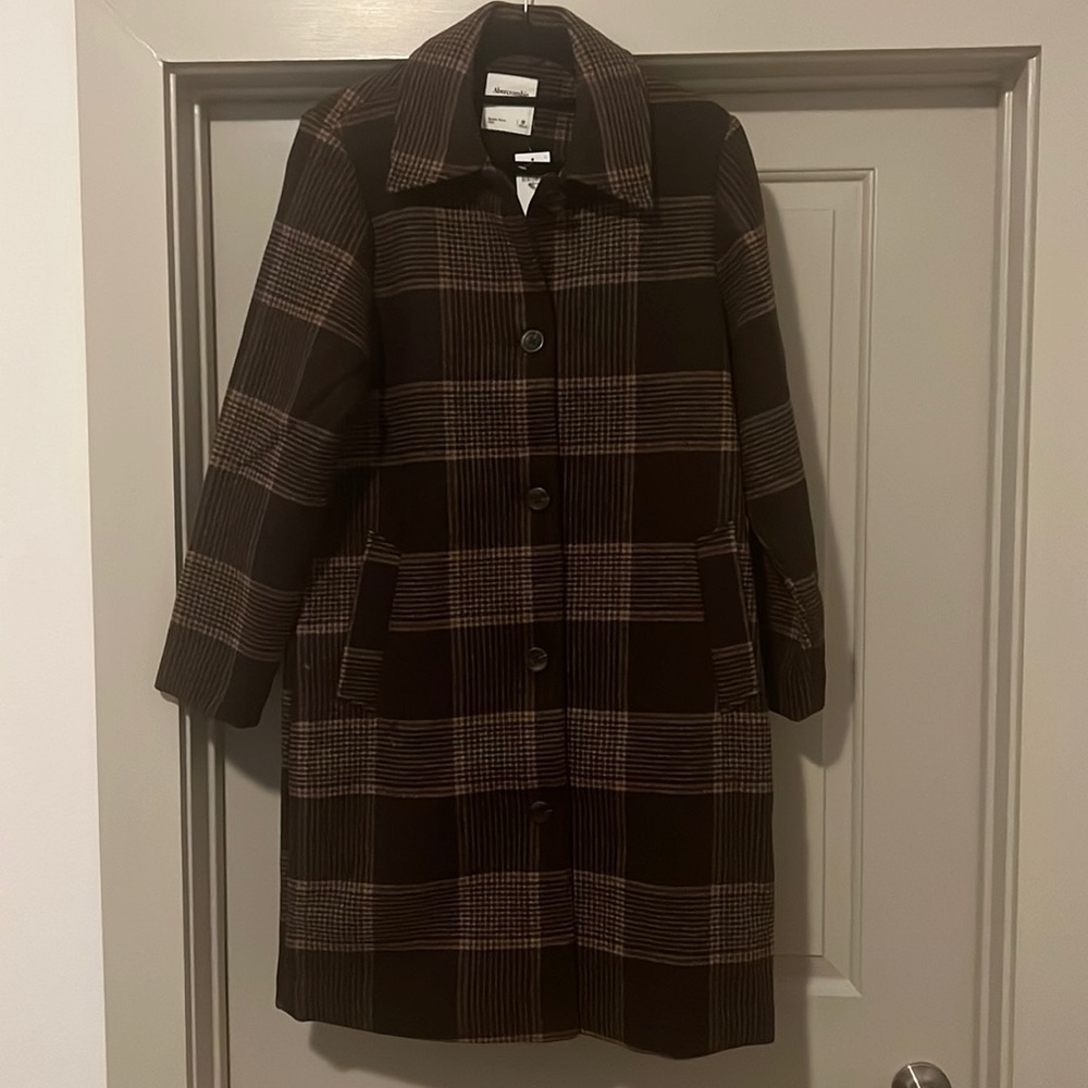 Women’s Medium Abercrombie & Fitch Wool-Blend Mod Coat